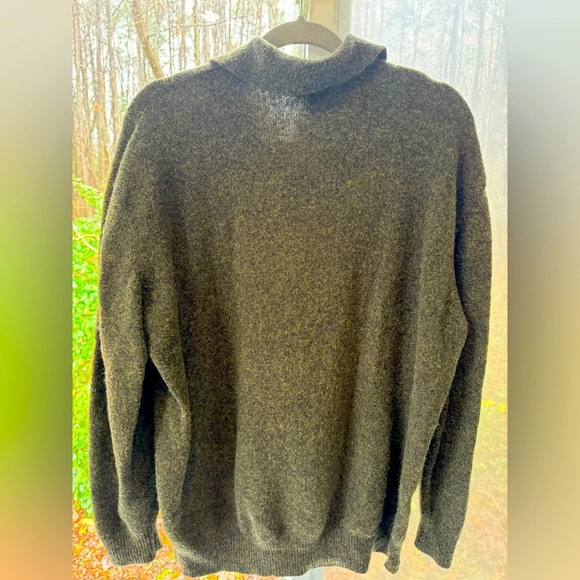 Jan Paulsen vintage “Life” men’s Lambs Wool XL crew neck polo sweater w/3 button - Picture 6 of 8